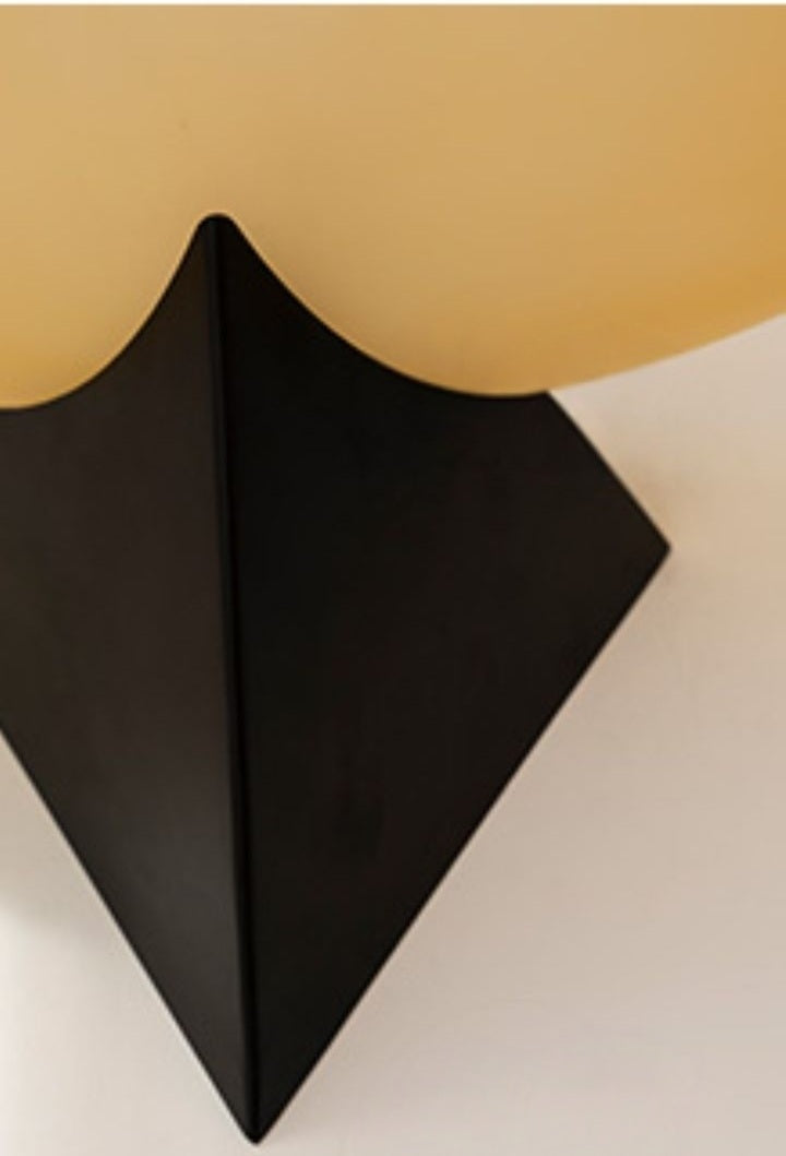 
Asymmetric Acid-Washed Glass Wall Sconce