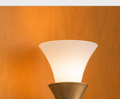 Sculptural Opal Glass and Alabaster Cala Wall Sconce