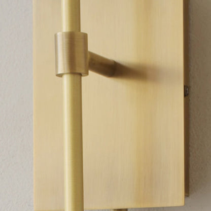 Double Arrow Brass and Acrylic Wall Sconce