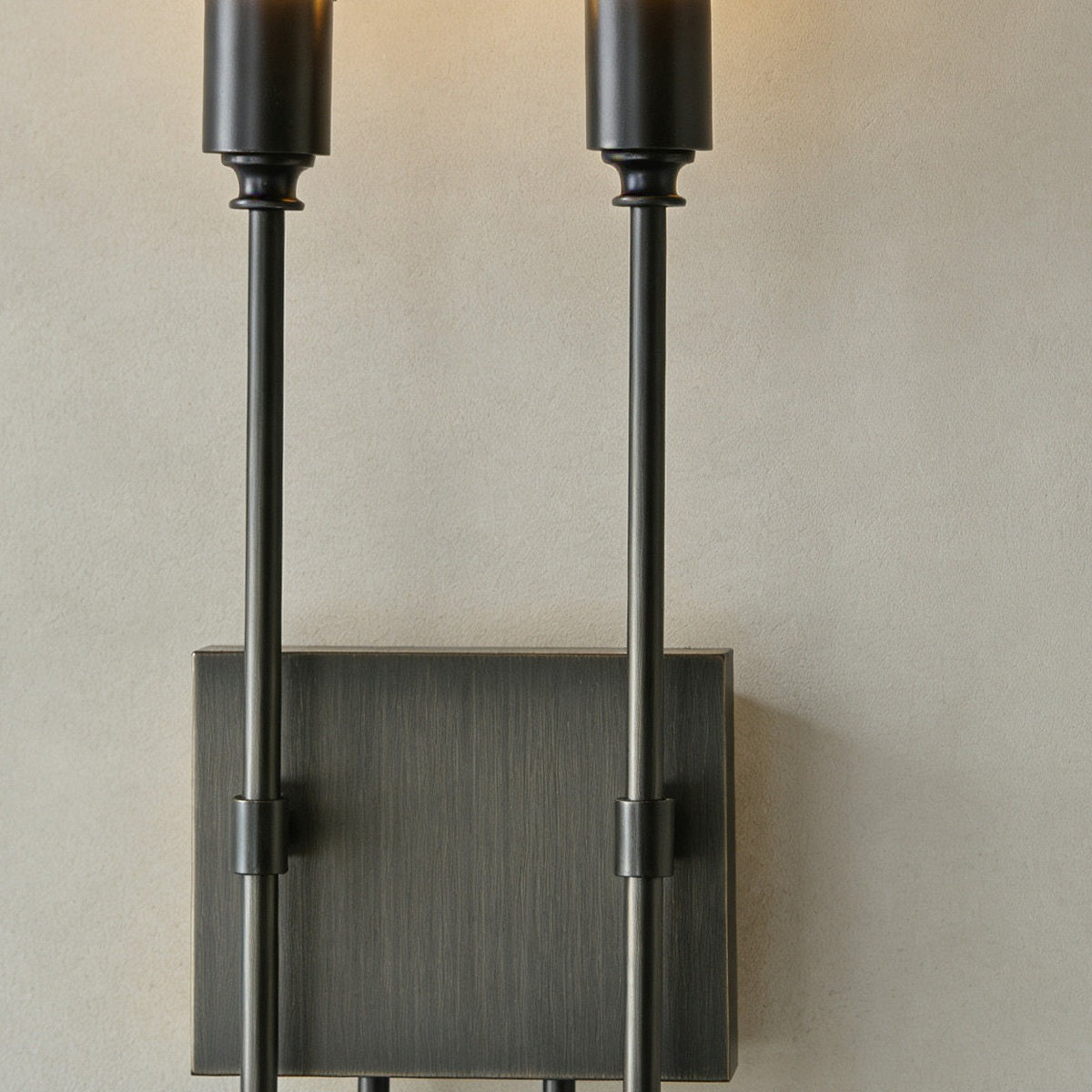 
Double Arrow Brass and Acrylic Wall Sconce