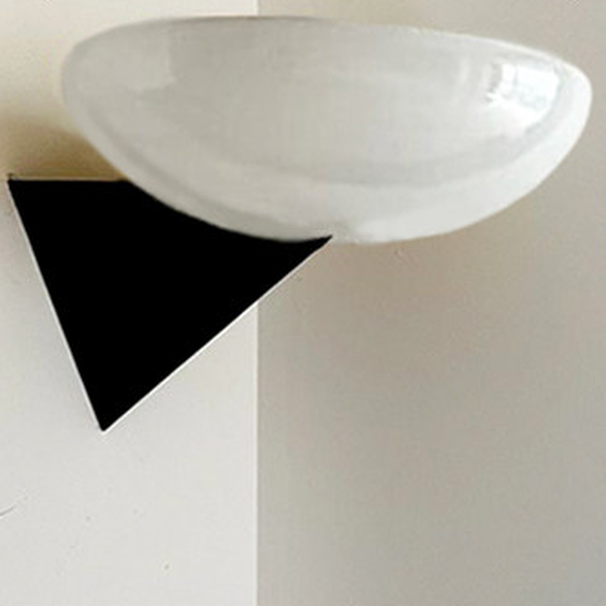 
Asymmetric Acid-Washed Glass Wall Sconce — SKU card showing the Ivory finish lamp only