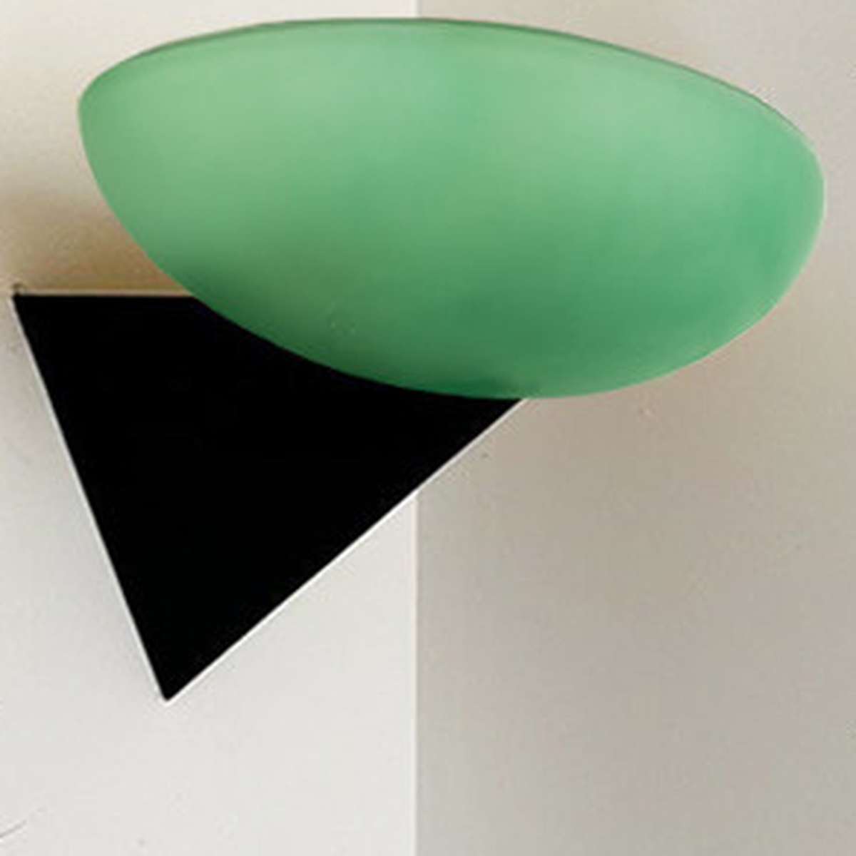 
Asymmetric Acid-Washed Glass Wall Sconce — SKU card showing the Mint Green finish lamp only